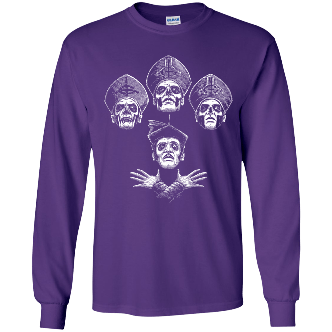 T-Shirts Purple / YS Bohemian Ghost Youth Long Sleeve T-Shirt