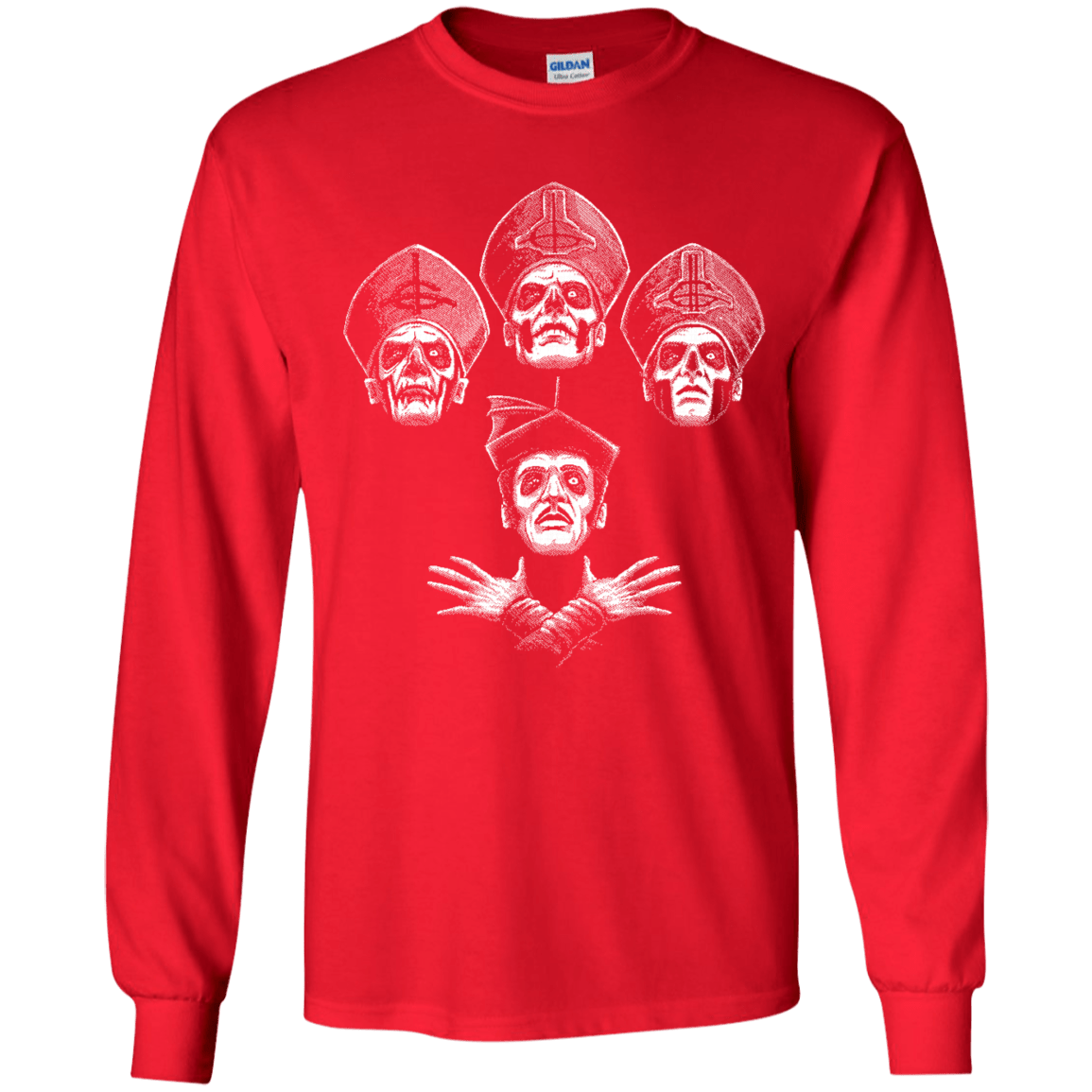 T-Shirts Red / YS Bohemian Ghost Youth Long Sleeve T-Shirt