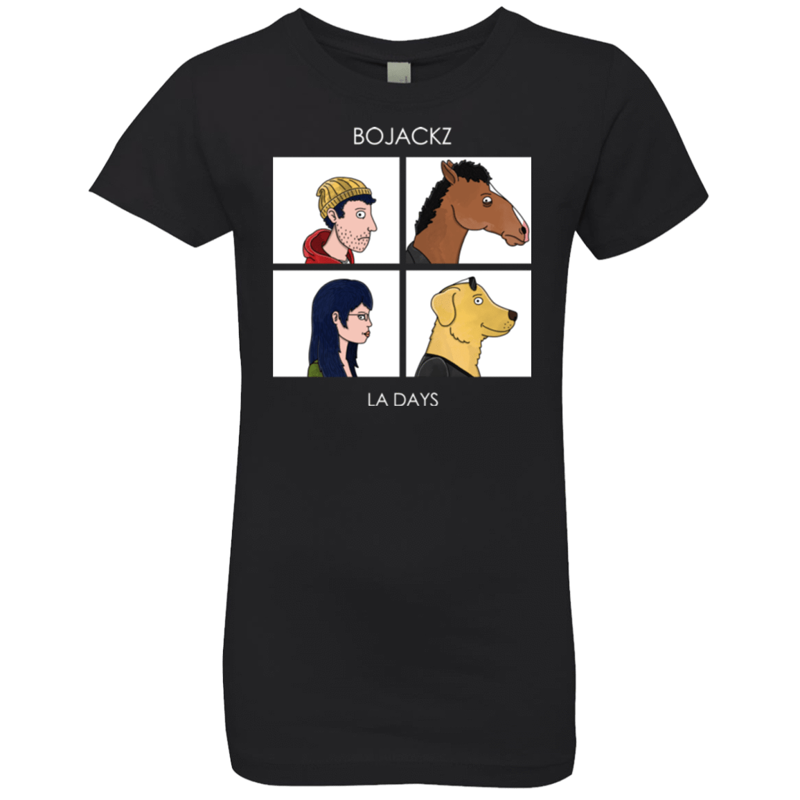 T-Shirts Black / YXS Bojackz Girls Premium T-Shirt