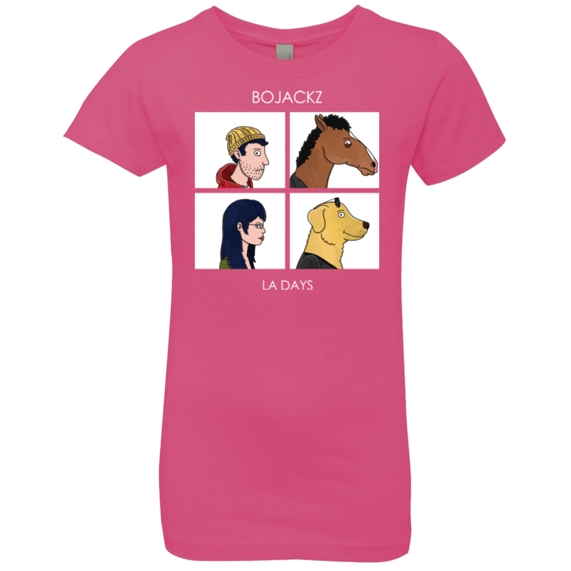 T-Shirts Hot Pink / YXS Bojackz Girls Premium T-Shirt