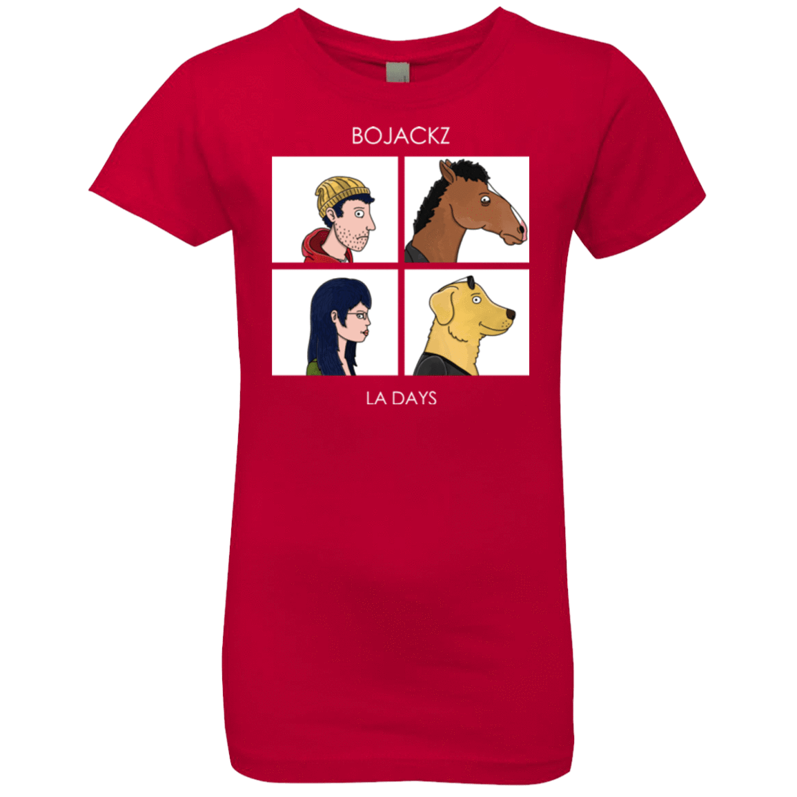 T-Shirts Red / YXS Bojackz Girls Premium T-Shirt