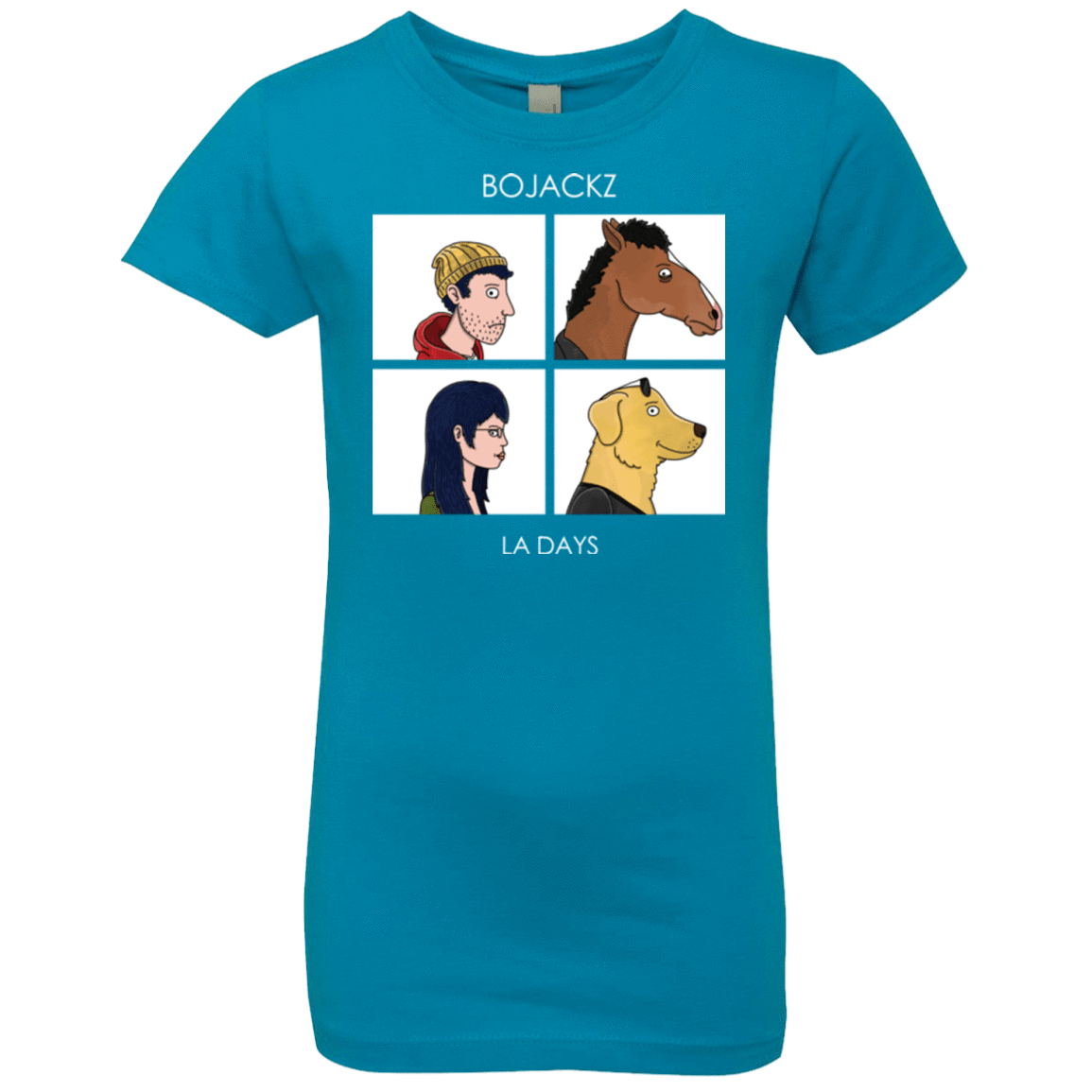 T-Shirts Turquoise / YXS Bojackz Girls Premium T-Shirt