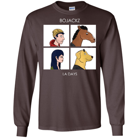 T-Shirts Dark Chocolate / S Bojackz Men's Long Sleeve T-Shirt