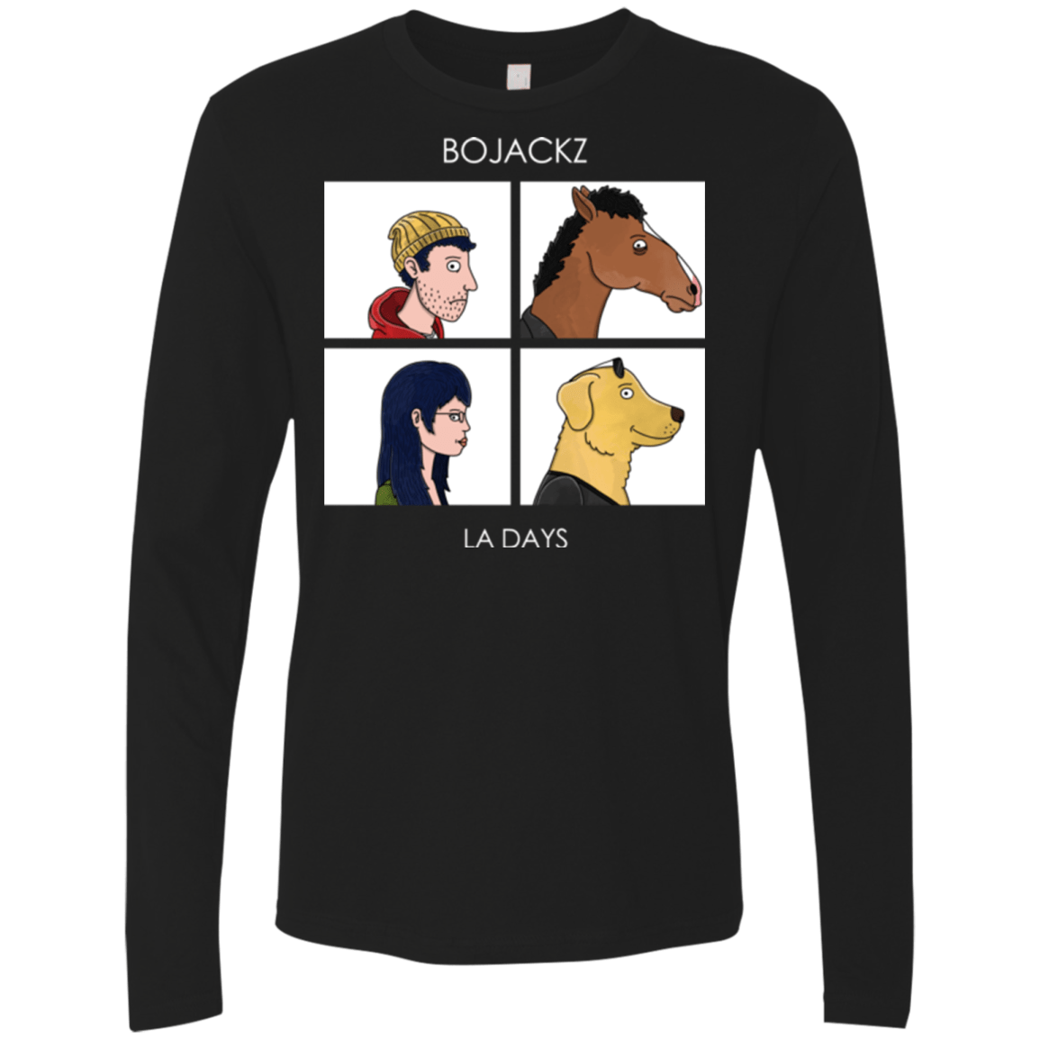 T-Shirts Black / S Bojackz Men's Premium Long Sleeve