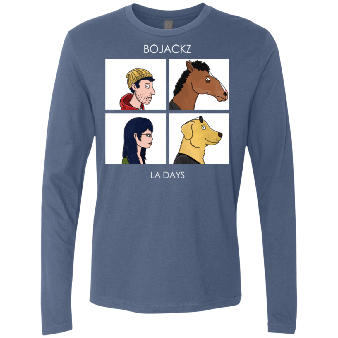 T-Shirts Indigo / S Bojackz Men's Premium Long Sleeve