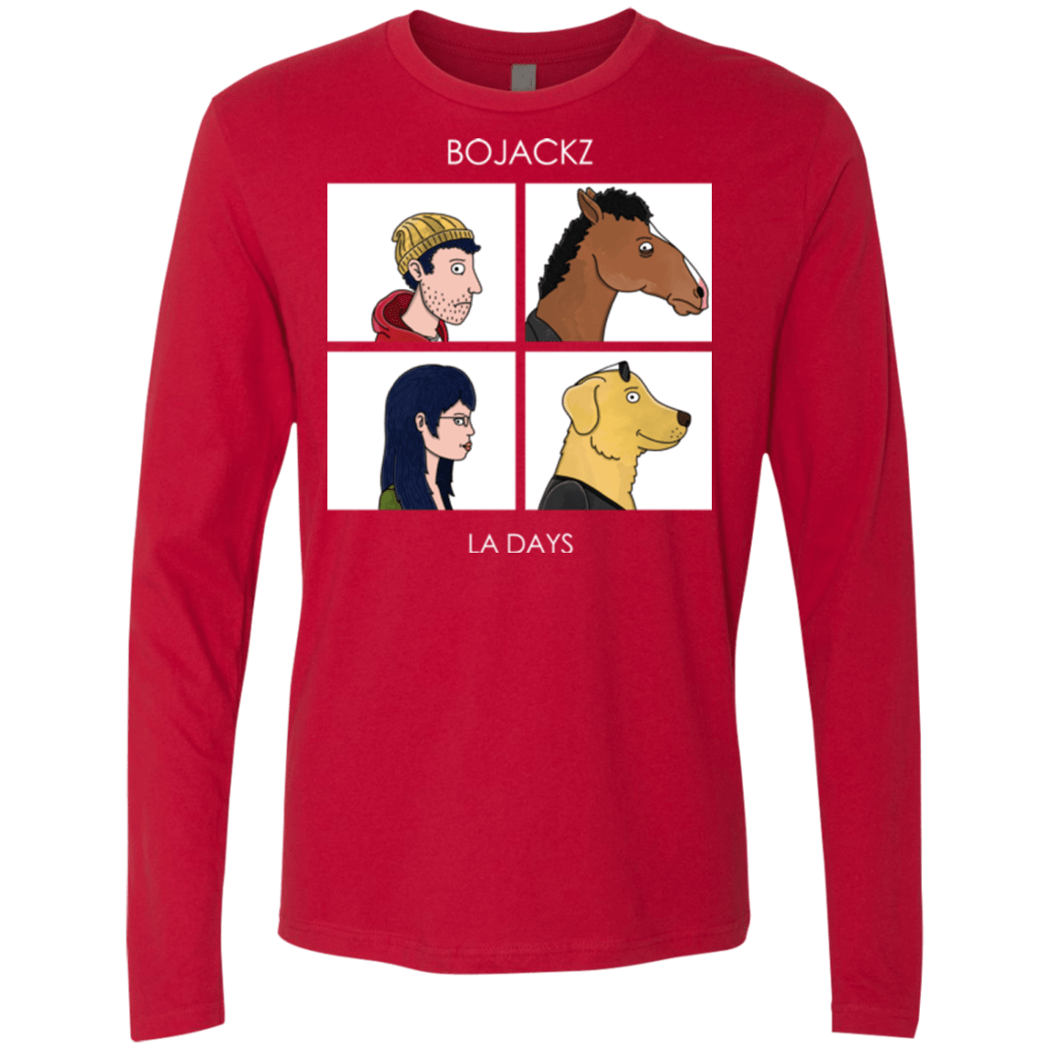 T-Shirts Red / S Bojackz Men's Premium Long Sleeve