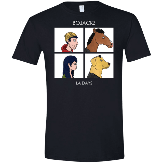 T-Shirts Black / X-Small Bojackz Men's Semi-Fitted Softstyle