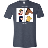 T-Shirts Heather Navy / S Bojackz Men's Semi-Fitted Softstyle