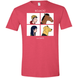 T-Shirts Heather Red / S Bojackz Men's Semi-Fitted Softstyle