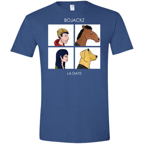 T-Shirts Heather Royal / X-Small Bojackz Men's Semi-Fitted Softstyle