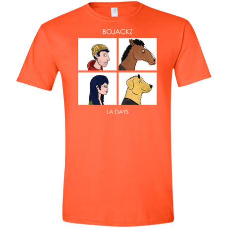 T-Shirts Orange / S Bojackz Men's Semi-Fitted Softstyle