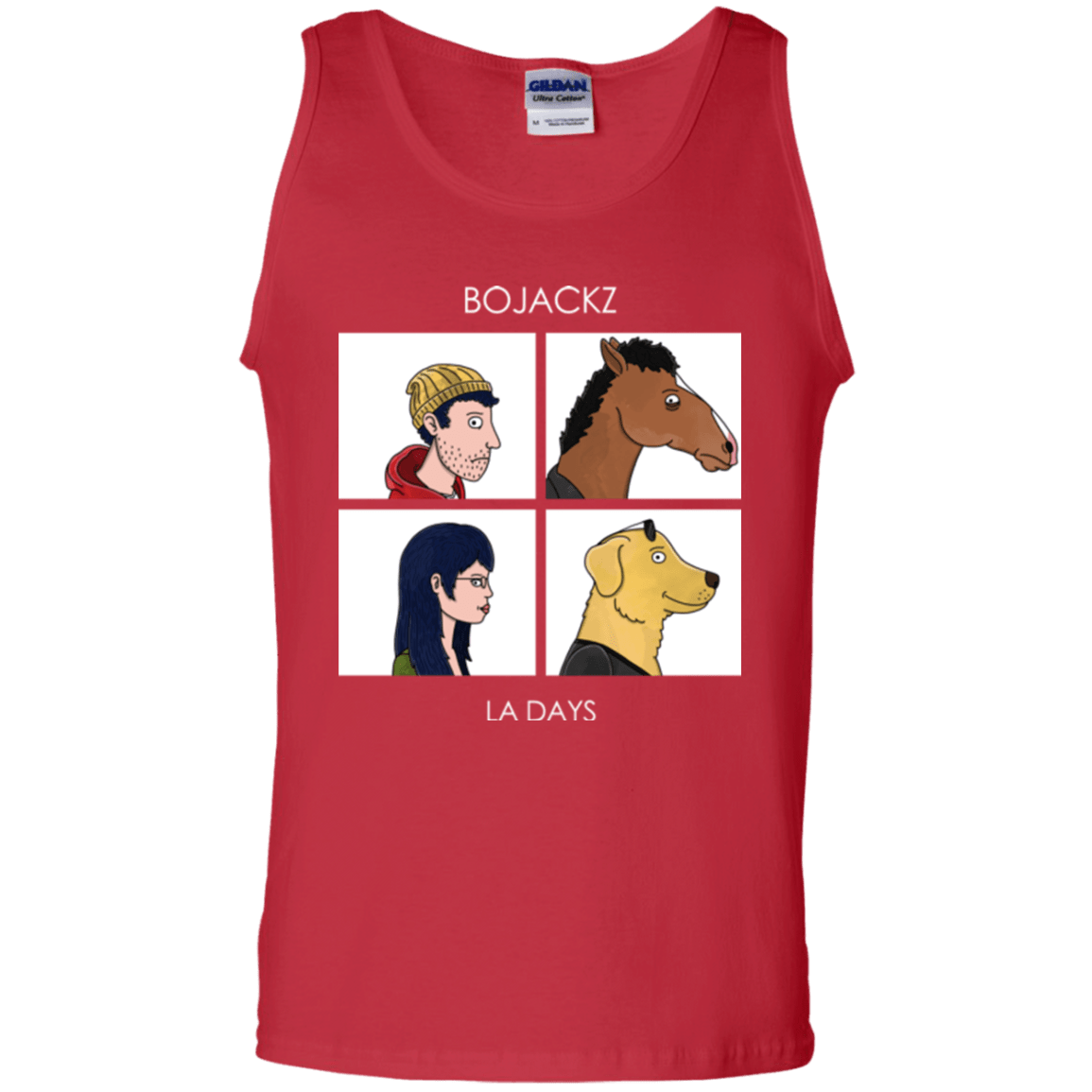 T-Shirts Red / S Bojackz Men's Tank Top