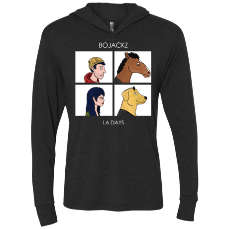 T-Shirts Vintage Black / X-Small Bojackz Triblend Long Sleeve Hoodie Tee