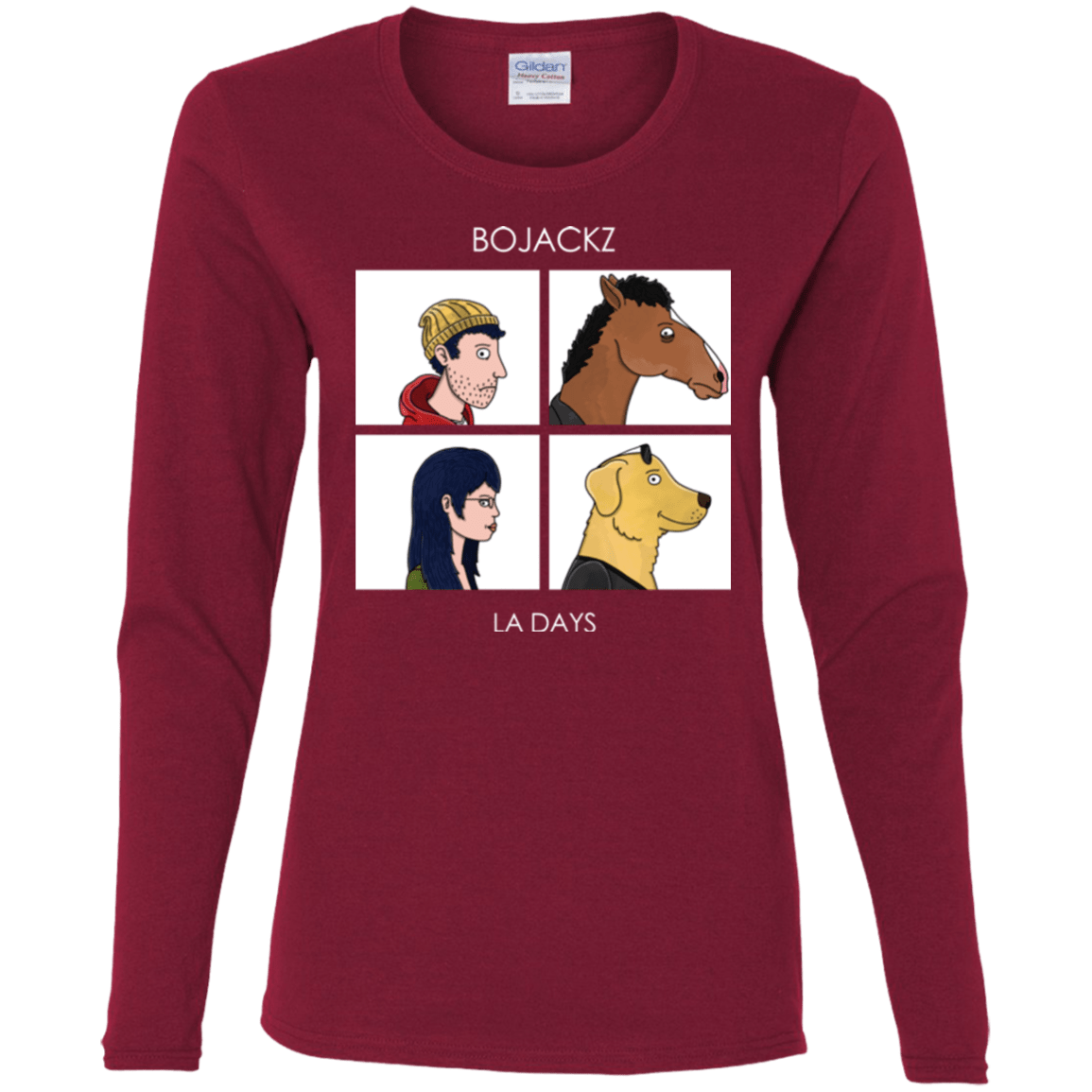 T-Shirts Cardinal / S Bojackz Women's Long Sleeve T-Shirt