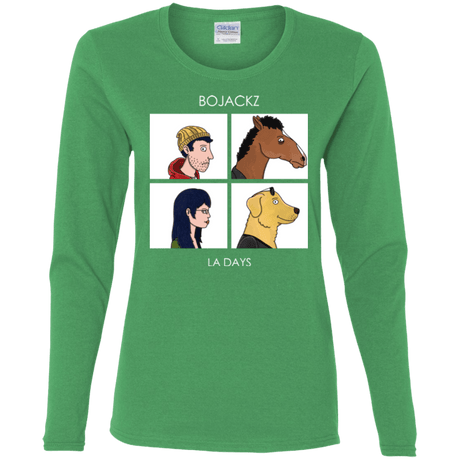 T-Shirts Irish Green / S Bojackz Women's Long Sleeve T-Shirt