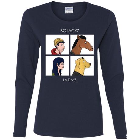 T-Shirts Navy / S Bojackz Women's Long Sleeve T-Shirt