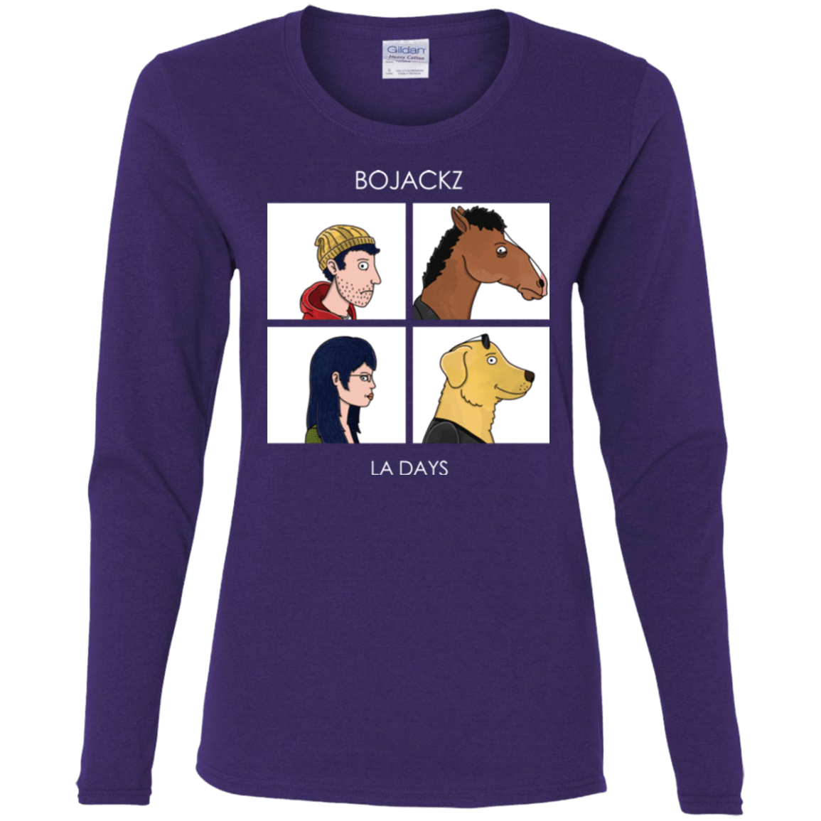 T-Shirts Purple / S Bojackz Women's Long Sleeve T-Shirt