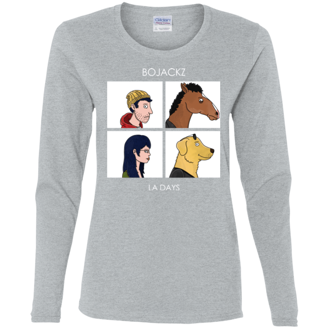 T-Shirts Sport Grey / S Bojackz Women's Long Sleeve T-Shirt