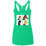 T-Shirts Envy / X-Small Bojackz Women's Triblend Racerback Tank
