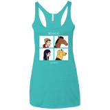 T-Shirts Tahiti Blue / X-Small Bojackz Women's Triblend Racerback Tank