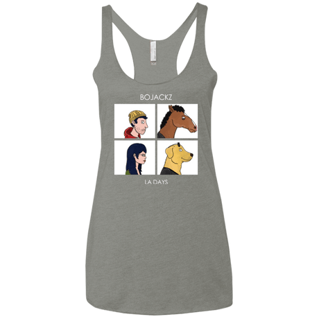 T-Shirts Venetian Grey / X-Small Bojackz Women's Triblend Racerback Tank