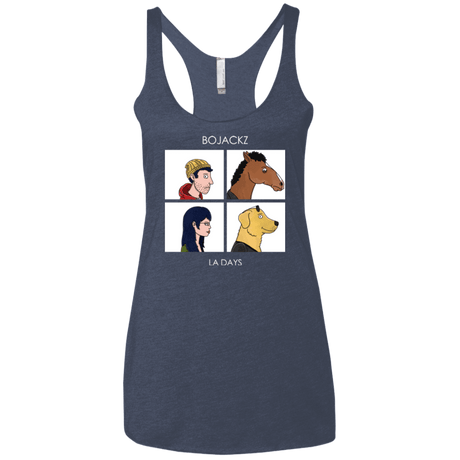 T-Shirts Vintage Navy / X-Small Bojackz Women's Triblend Racerback Tank