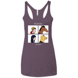 T-Shirts Vintage Purple / X-Small Bojackz Women's Triblend Racerback Tank