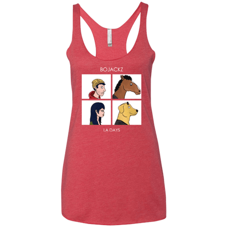T-Shirts Vintage Red / X-Small Bojackz Women's Triblend Racerback Tank