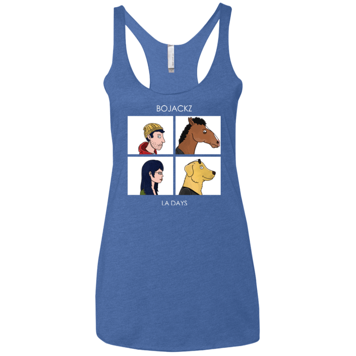 T-Shirts Vintage Royal / X-Small Bojackz Women's Triblend Racerback Tank