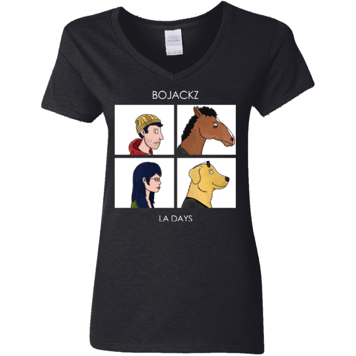 T-Shirts Black / S Bojackz Women's V-Neck T-Shirt