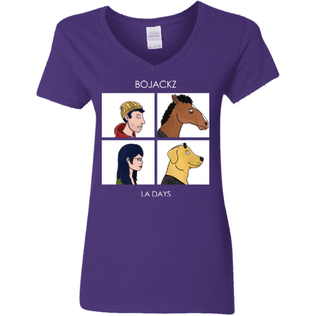 T-Shirts Purple / S Bojackz Women's V-Neck T-Shirt