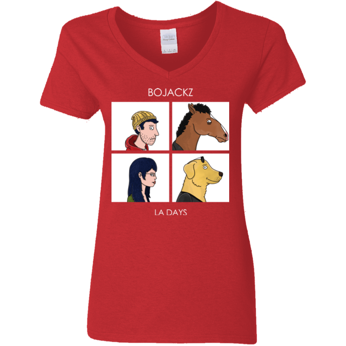 T-Shirts Red / S Bojackz Women's V-Neck T-Shirt