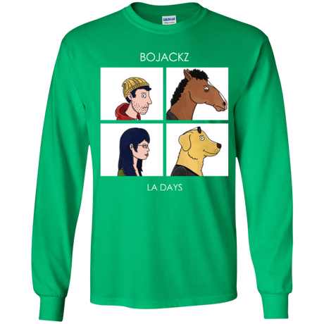 T-Shirts Irish Green / YS Bojackz Youth Long Sleeve T-Shirt