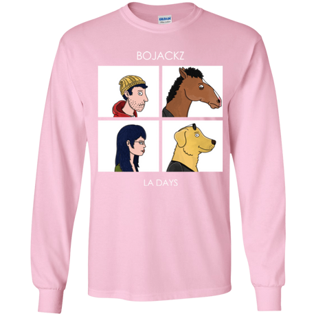 T-Shirts Light Pink / YS Bojackz Youth Long Sleeve T-Shirt