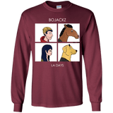 T-Shirts Maroon / YS Bojackz Youth Long Sleeve T-Shirt