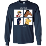 T-Shirts Navy / YS Bojackz Youth Long Sleeve T-Shirt