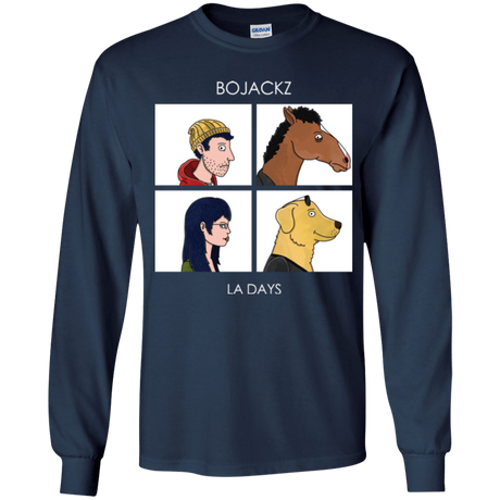 T-Shirts Navy / YS Bojackz Youth Long Sleeve T-Shirt
