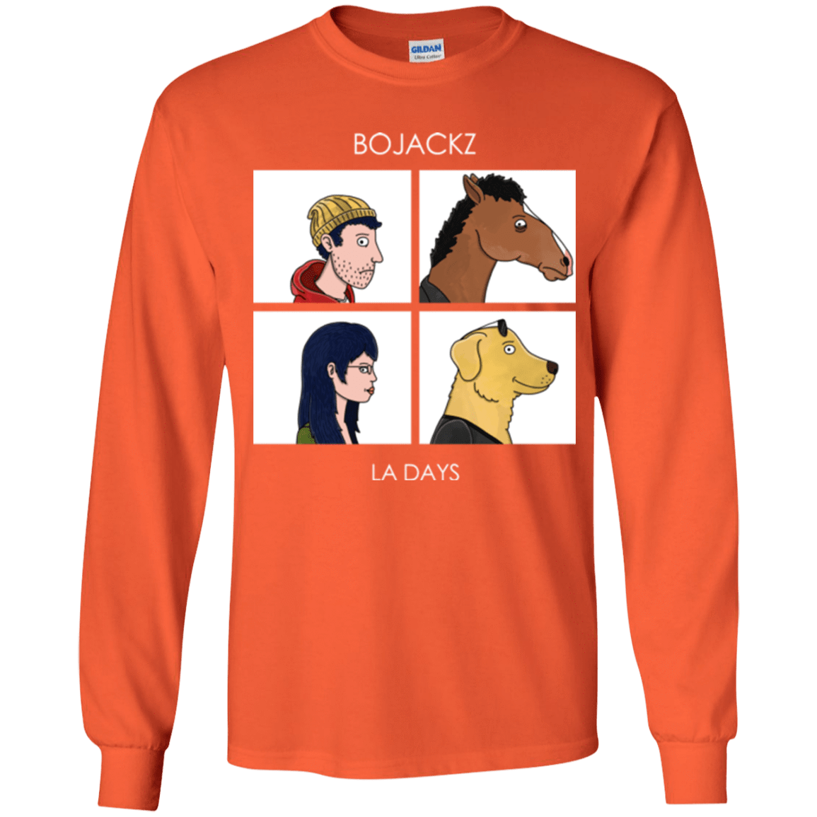 T-Shirts Orange / YS Bojackz Youth Long Sleeve T-Shirt