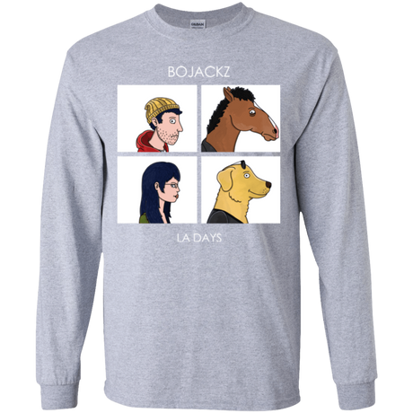 T-Shirts Sport Grey / YS Bojackz Youth Long Sleeve T-Shirt