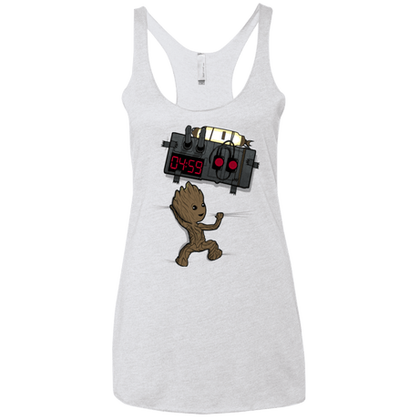 T-Shirts Heather White / X-Small Bomb In Your Chest! Women's Triblend Racerback Tank