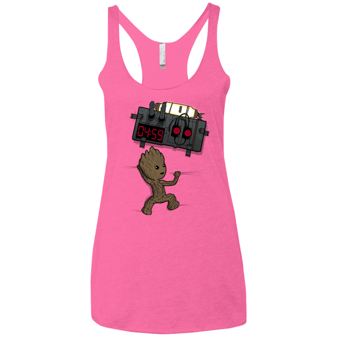 T-Shirts Vintage Pink / X-Small Bomb In Your Chest! Women's Triblend Racerback Tank