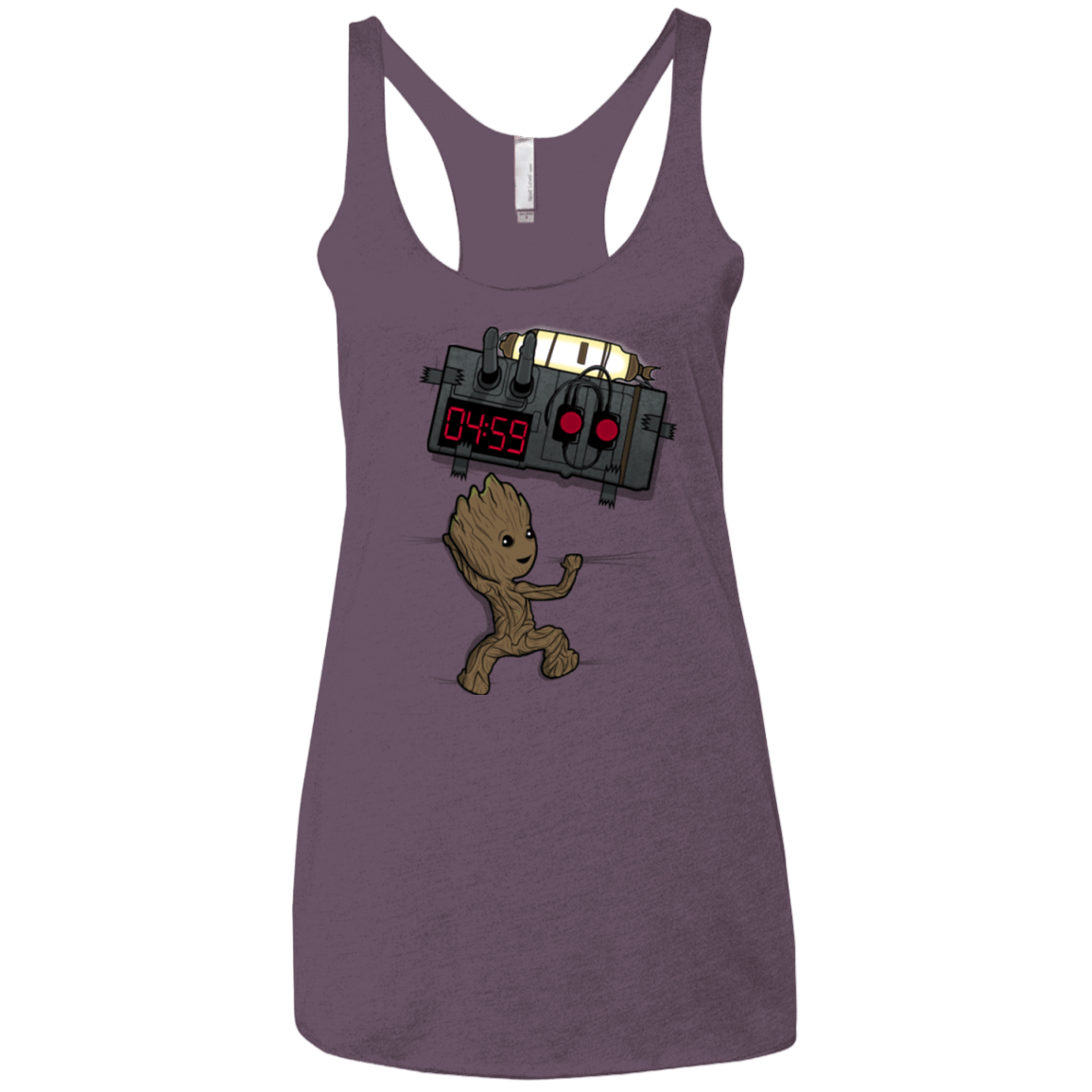 T-Shirts Vintage Purple / X-Small Bomb In Your Chest! Women's Triblend Racerback Tank