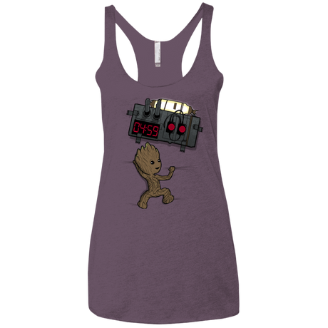 T-Shirts Vintage Purple / X-Small Bomb In Your Chest! Women's Triblend Racerback Tank
