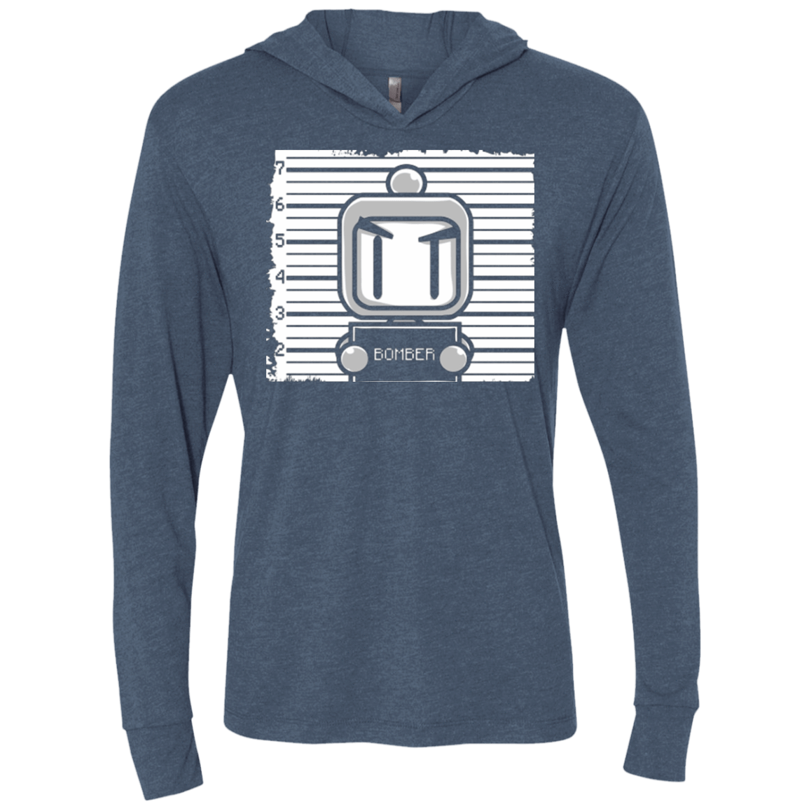 T-Shirts Indigo / X-Small BOMBER Triblend Long Sleeve Hoodie Tee