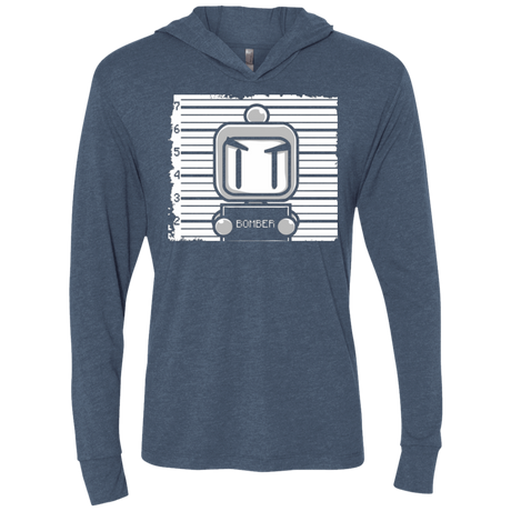 T-Shirts Indigo / X-Small BOMBER Triblend Long Sleeve Hoodie Tee