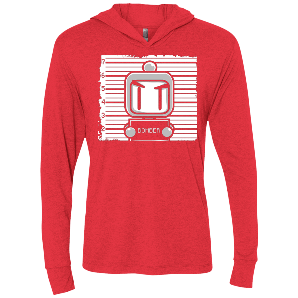 T-Shirts Vintage Red / X-Small BOMBER Triblend Long Sleeve Hoodie Tee