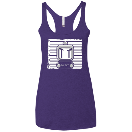 T-Shirts Purple / X-Small BOMBER Women's Triblend Racerback Tank