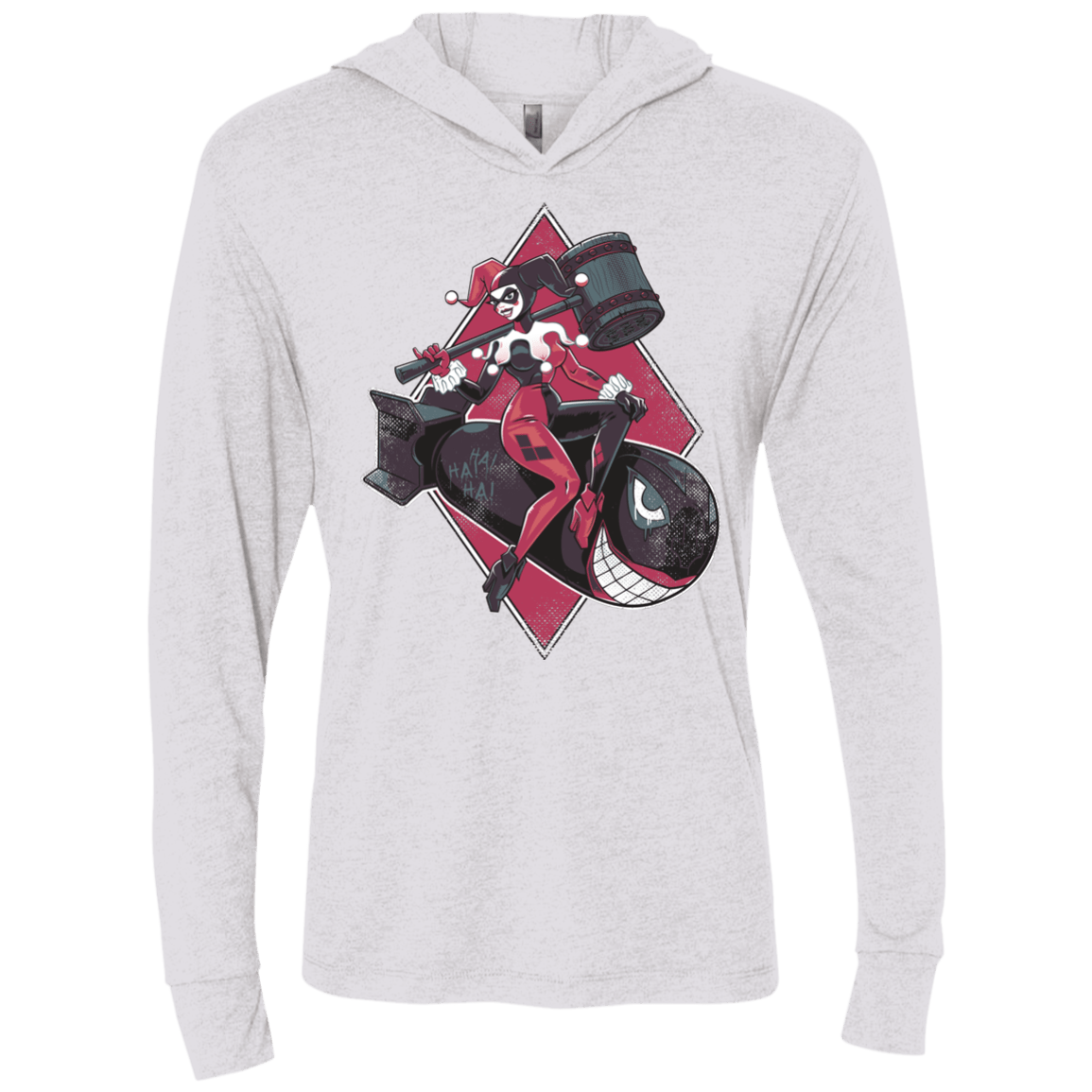 T-Shirts Heather White / X-Small Bombs Away Triblend Long Sleeve Hoodie Tee