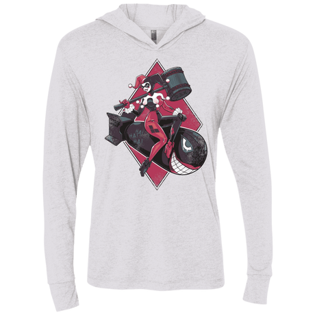 T-Shirts Heather White / X-Small Bombs Away Triblend Long Sleeve Hoodie Tee