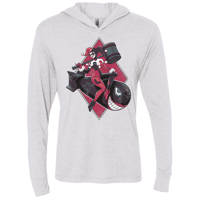 T-Shirts Heather White / X-Small Bombs Away Triblend Long Sleeve Hoodie Tee